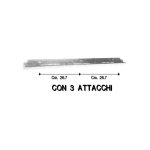 MANIGLIA FORNO X SAMET CM. 57 NERA - M4780